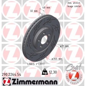 Bremsscheibe 290.2264.54 von ZIMMERMANN günstig für 138,40 € online kaufen