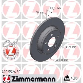 Bremsscheibe 400.5526.30 von ZIMMERMANN günstig für 96,79 € online kaufen