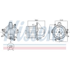 Achetez des Pulseur d'air habitacle NISSENS 87596 à prix pour 127,83 €