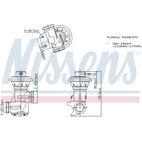 Comprar Válvula EGR de NISSENS 98496 a bajo precio de 84,62 €