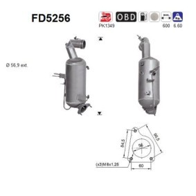 Compre Filtro de partículas de AS online para ZAFIRA Mk III (P12) a preços moderados