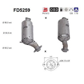 Comprar Filtro de partículas de AS FD5259 a bajo precio de 549,84 €