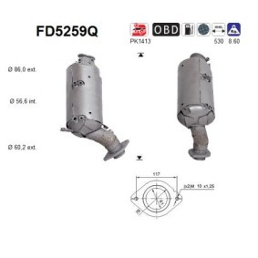 Comprar Filtro de partículas de AS FD5259Q a bajo precio de 604,89 €