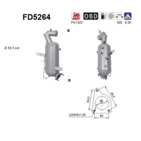 Compre Filtro de partículas de AS online para ZAFIRA Mk III (P12) a preços moderados