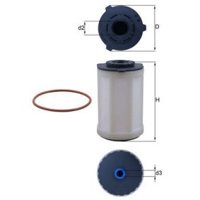 Compre Filtro de combustível de MAHLE ORIGINAL online para Movano Mk3 (C) Flatvogn lastebil / Chassis (U9) a preços moderados