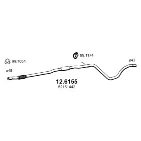 Acquista Marmitta centrale da ASSO 12.6155 a buon mercato per soli 224,13 €