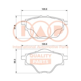 Bremsbeläge von IAP QUALITY PARTS