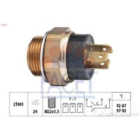 Compre Interruptor de temperatura, ventilador do radiador da FACET 7.5612 a um preço baixo por 16,14 €