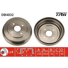 Bremstrommel DB4032