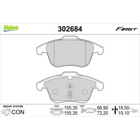 Comprar Juego de pastillas de freno de VALEO 302684 a bajo precio de 30,23 €