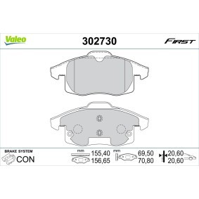 Bremsbeläge 302730 von VALEO günstig für 32,64 € online kaufen