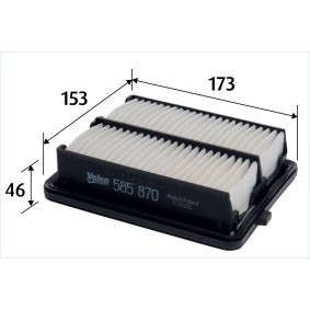Köp Luftfilter av VALEO 585870 till det låga priset 170,53 kr