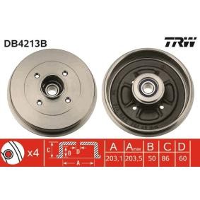 Acquista Tamburo freno da TRW DB4213B a buon mercato per soli 118,42 €