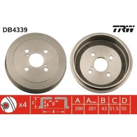 Compre Tambor de travão da TRW DB4339 a um preço baixo por 48,67 €