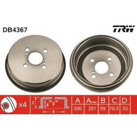 Compre Tambor de travão da TRW DB4367 a um preço baixo por 191,17 €