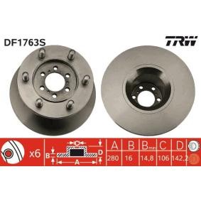 Compre Disco de travão da TRW DF1763S a um preço baixo por 93,63 €