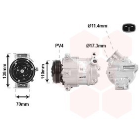 Acquista Compressore aria condizionata da VAN WEZEL 1701K703 a buon mercato per soli 772,74 €