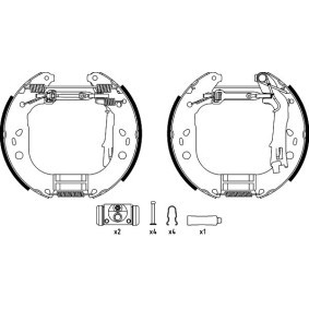 Bremsbackensatz 84067600 für CITROËN