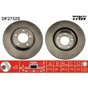 Acquista Disco freno da TRW DF2732S a buon mercato per soli 72,01 €