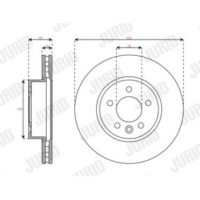 Acquista Disco freno da JURID 563749JC-1 a buon mercato per soli 85,37 €