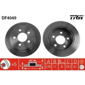 Acquista Disco freno da TRW DF4049 a buon mercato per soli 49,25 €