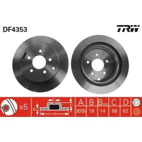 Comprar Disco de freno de TRW DF4353 a bajo precio de 51,13 €
