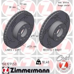 Comprar Disco de freno de ZIMMERMANN 150.1271.53 a bajo precio de 147,47 €