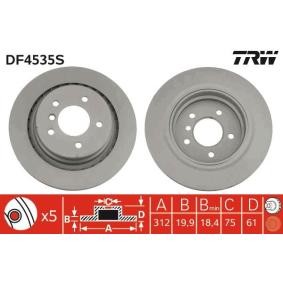 Acquista Disco freno da TRW DF4535S a buon mercato per soli 89,10 €