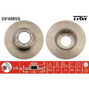Compre Disco de travão da TRW DF4985S a um preço baixo por 71,51 €