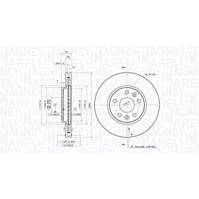Bremsscheibe für ALPINE von MAGNETI MARELLI