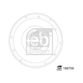 Achetez des Volant moteur FEBI BILSTEIN 188706 à prix pour 304,60 €