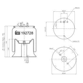 Acquista Soffietto, Sospensione pneumatica da FEBI BILSTEIN 192728 a buon mercato per soli 199,65 €