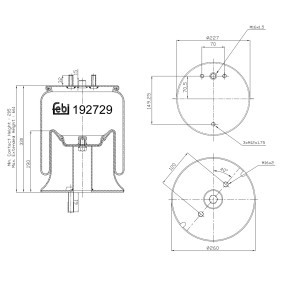 Acquista Soffietto, Sospensione pneumatica da FEBI BILSTEIN 192729 a buon mercato per soli 199,65 €