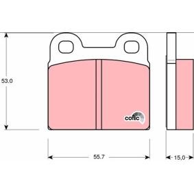 Compre Pastilhas de travão da TRW GDB102 a um preço baixo por 22,63 €
