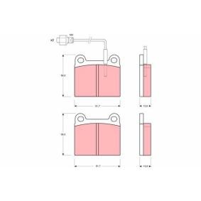 Achetez des Plaquettes de frein TRW GDB240 à prix pour 19,41 €