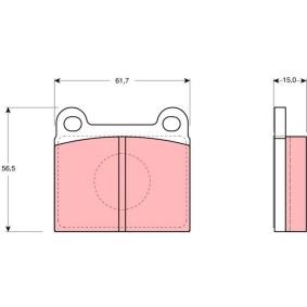 Achetez des Plaquettes de frein TRW GDB910 à prix pour 45,61 €