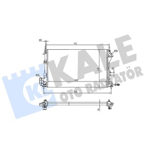 Achetez des Radiateur du moteur KALE OTO RADYATOR 363575 à prix pour 97,88 €