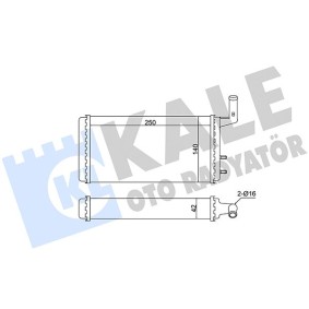 Acquista Scambiatore calore per riscaldamento abitacolo da KALE OTO RADYATOR 370670 a buon mercato per soli 21,85 €