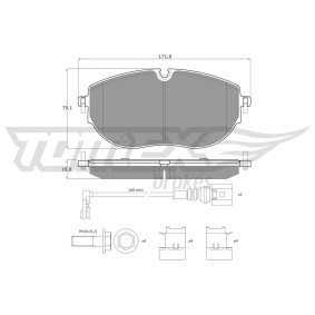 Acquista Kit pastiglie freni da TOMEX brakes TX 60-63 a buon mercato per soli 71,28 €