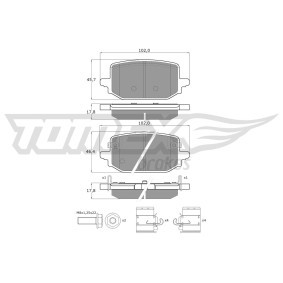 Acquista Kit pastiglie freni da TOMEX brakes TX 60-73 a buon mercato per soli 33,69 €
