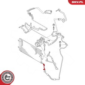 Achetez des Conduite à haute / basse pression, climatisation ESEN SKV 43SKV577 à prix pour 25,53 €