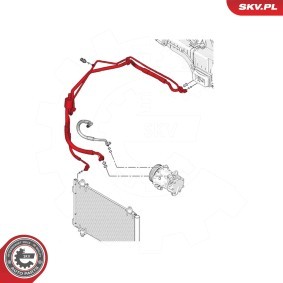 Hochdruck- / Niederdruckleitung, Klimaanlage für CITROËN von ESEN SKV