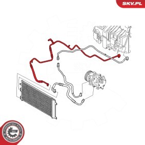 Hochdruck- / Niederdruckleitung, Klimaanlage 54SKV613
