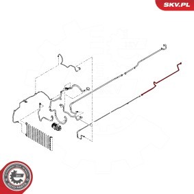 Hochdruck- / Niederdruckleitung, Klimaanlage für OPEL von ESEN SKV