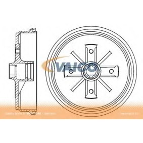 Comprar Tambor de freno de VAICO V10-60007 a bajo precio de 78,21 €
