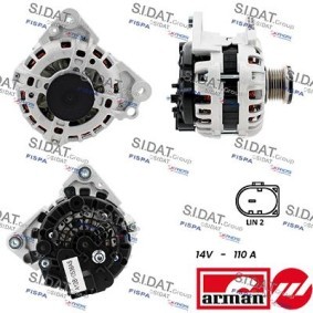 Lichtmaschine A12BH0538AS von SIDAT günstig für 189,28 € online kaufen