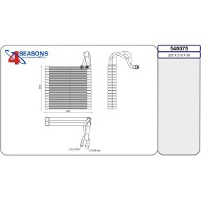 Verdampfer, Klimaanlage 540075
