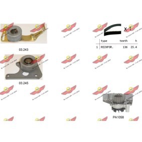 Achetez des Kit de distribution + pompe à eau AUTOKIT 04.5018PA2 à prix pour 212,83 €
