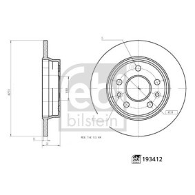 Compre Discos de travão de FEBI BILSTEIN online para Kangoo III MPV a preços moderados