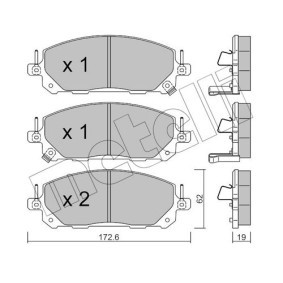 Bremsbeläge 22-1398-0
